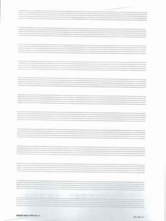 Manuscript Paper 25-Pack No. 5 — 12-Stave