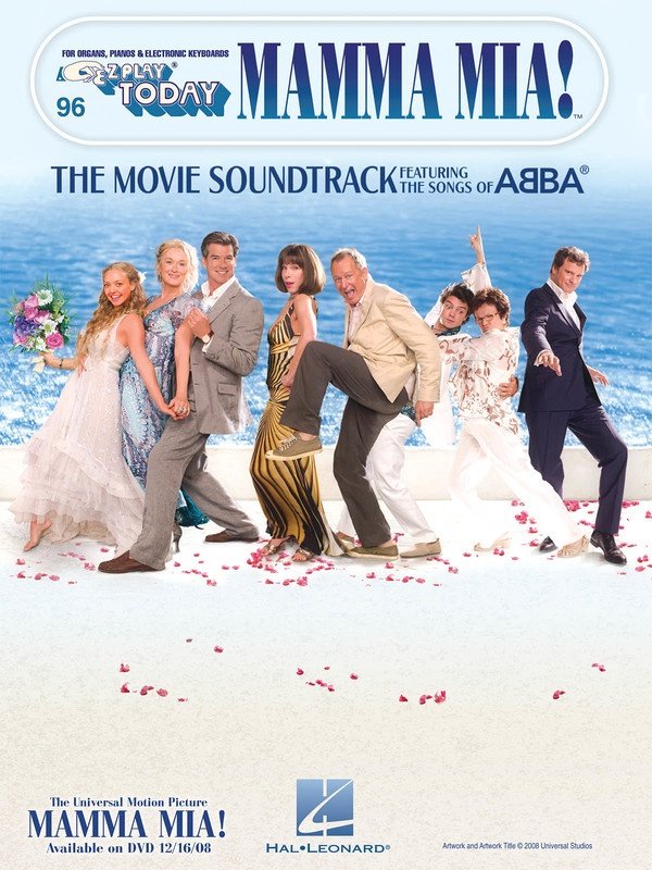 Mamma Mia! Movie Soundtrack — E-Z Play Today No. 96 (Hal Leonard)