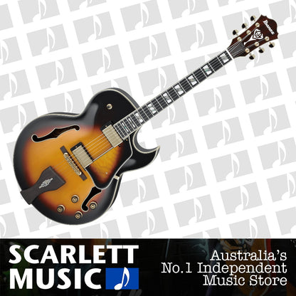 Ibanez LGB30 George Benson Signature Hollowbody Guitar Yellow Sunburst — view 2
