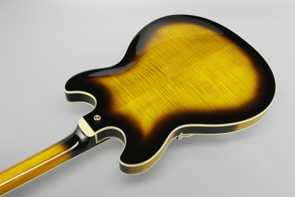 Ibanez AS153 Artstar Model Semi Hollow Electric Guitar W/Case (Antique Yellow Sunburst) — view 2