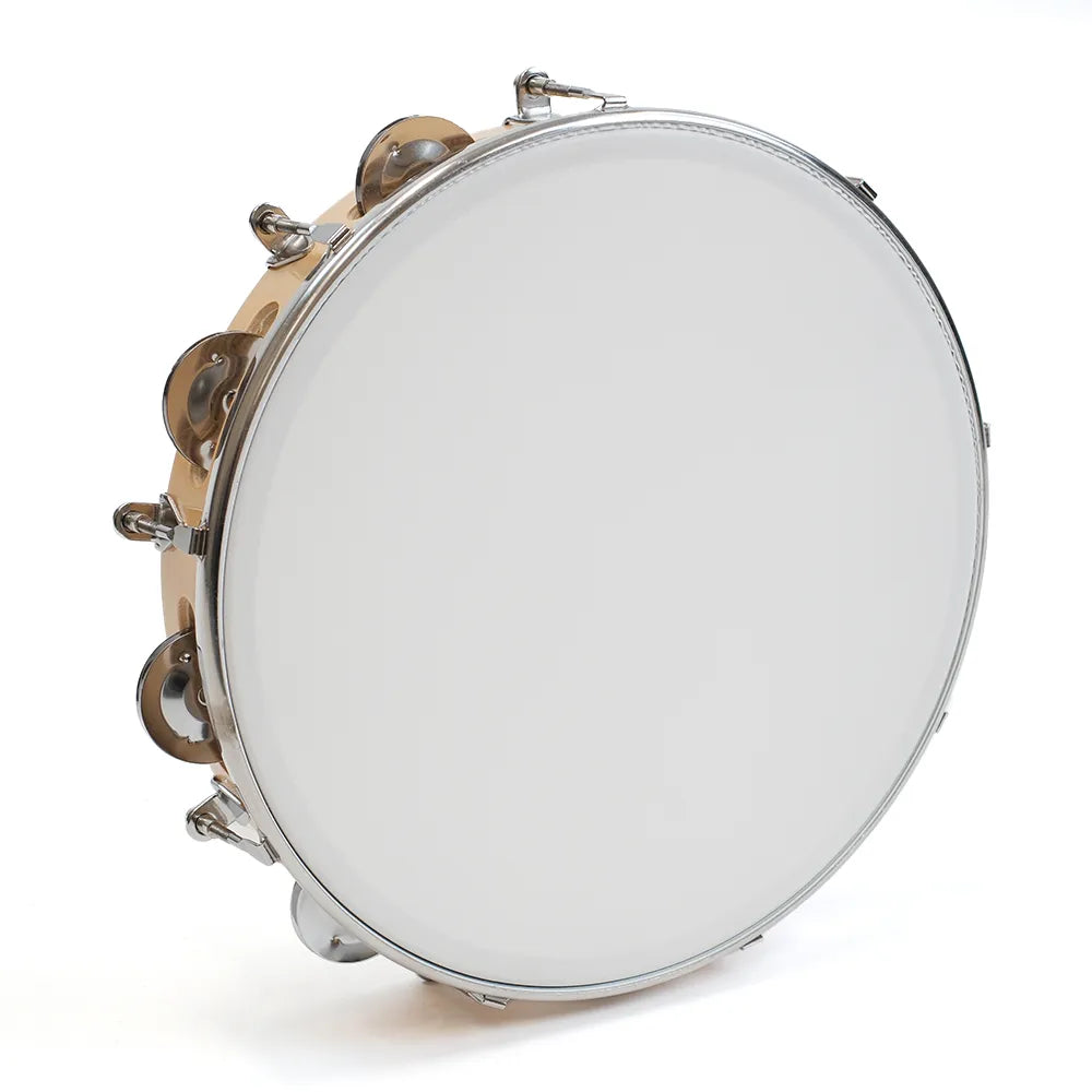 Tunable Plastic Tambourine 10" with 8 Jingles