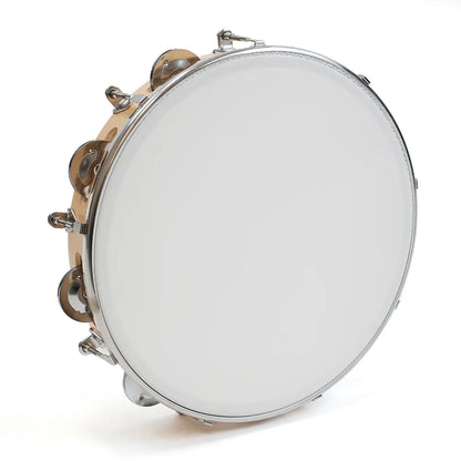 Tunable Plastic Tambourine 10" with 8 Jingles