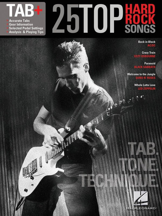 25 Top Hard Rock Songs — Guitar TAB (Hal Leonard)