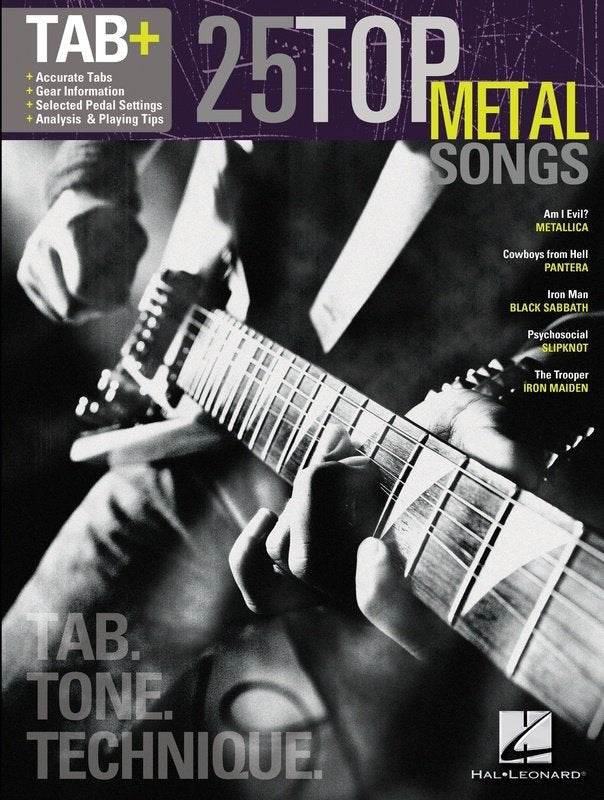 25 Top Metal Songs — Guitar TAB (Hal Leonard)