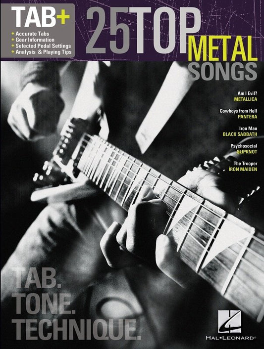 25 Top Metal Songs — Guitar TAB (Hal Leonard)