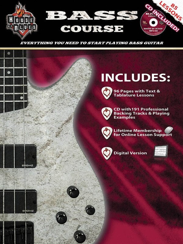 House of Blues Bass Course — Book/CD, Bass TAB (Rock House)