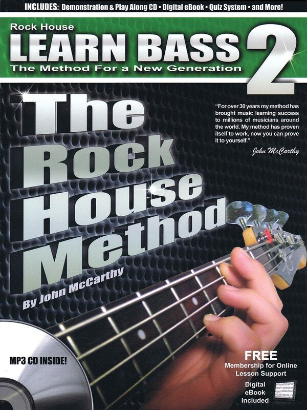 Rock House Method: Learn Bass, Vol. 2 — Book & CD (Rock House)