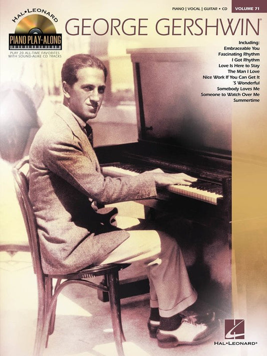 George Gershwin — Piano Play-Along Vol. 71 — Book/CD (Hal Leonard)