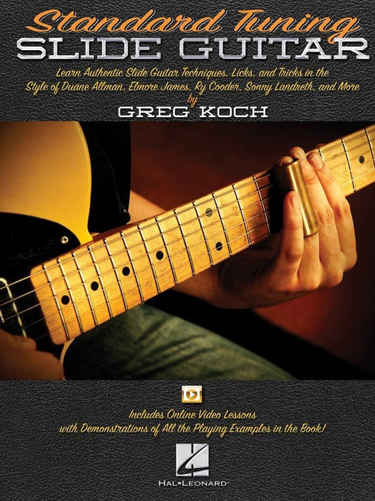 Standard Tuning Slide Guitar — Book/Online Video (Hal Leonard)
