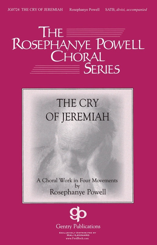 Cry Of Jeremiah Organ Score (Softcover Book)