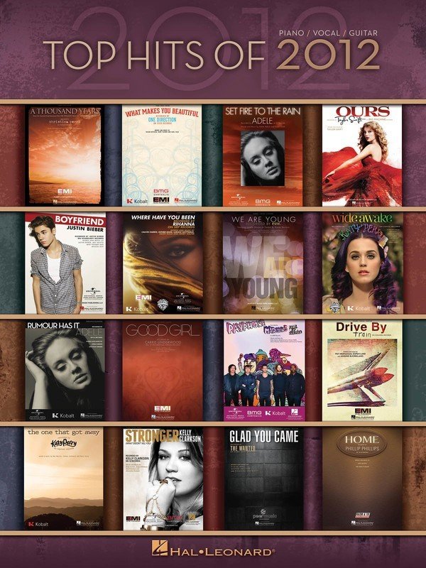 Top Hits of 2012 — Piano/Vocal/Guitar (Hal Leonard)