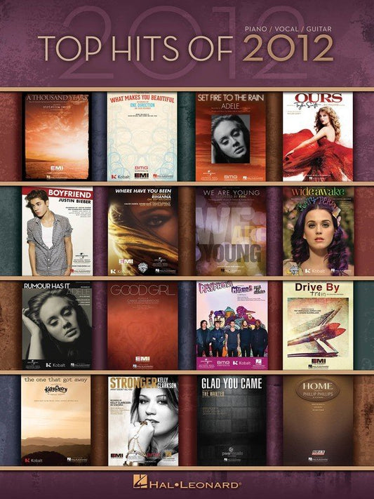 Top Hits of 2012 — Piano/Vocal/Guitar (Hal Leonard)