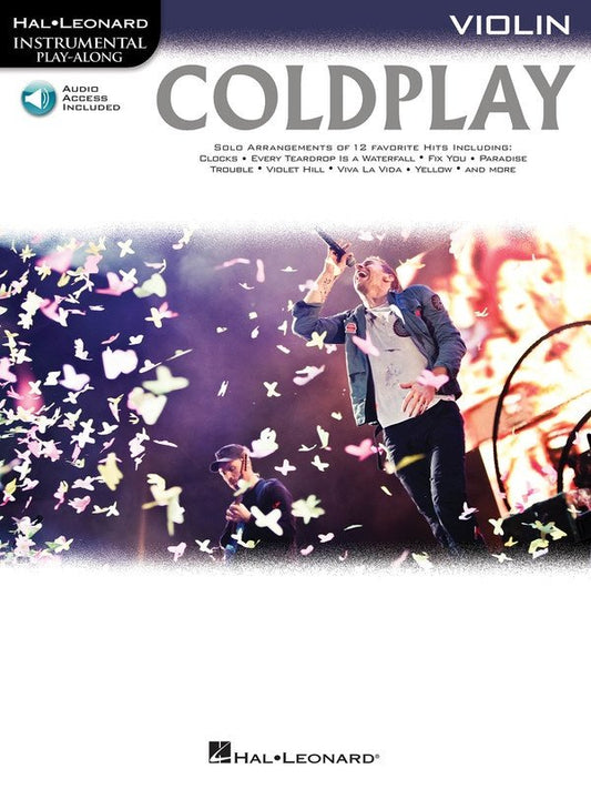 Coldplay Play-Along for Violin — Book/Online Audio (Hal Leonard)