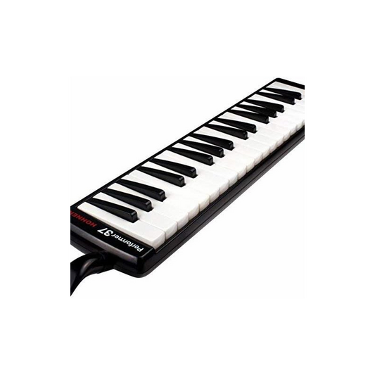 Hohner 9434/37 Performer 37 Melodica White-Black with Mouthpiece Extension Hose