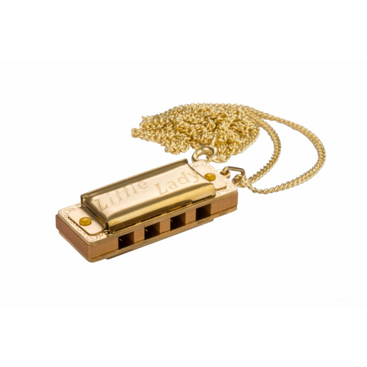 Hohner Little Lady Gold Plated Harmonica Necklace