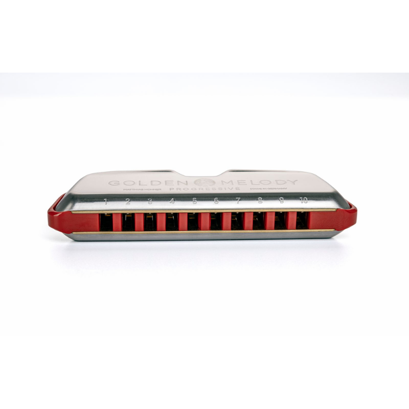 Hohner Golden Melody Progressive B-Major Harmonica — view 3