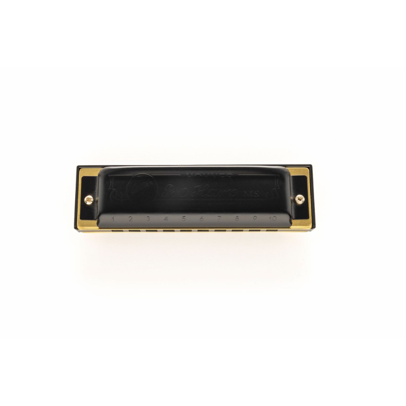 Hohner Pro Harp F# Major Harmonica - Rock Harp, All Black Design, Durable, Suitable for Beginners and Advanced Players — view 4