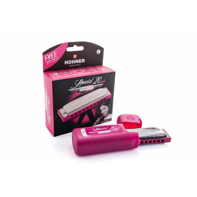 Hohner Special 20 C-Major Pink Harmonica — view 2