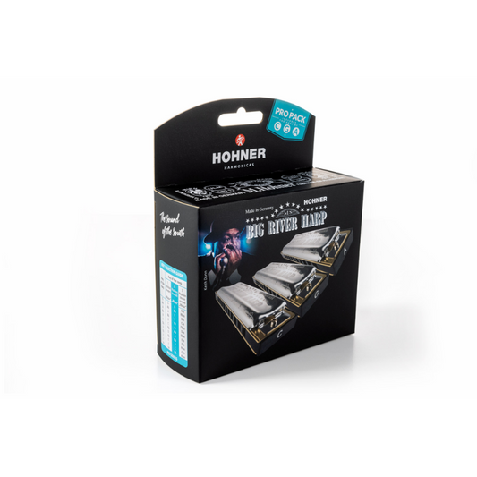 Hohner Big River Pro Pack Harmonica Set in C, G & A - Journeyman Harp