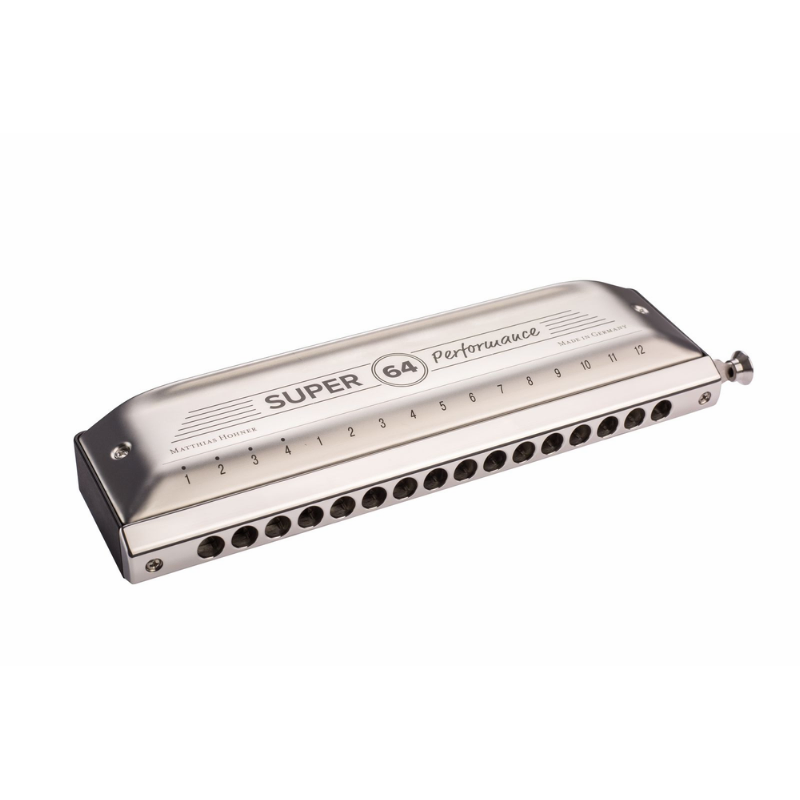 Hohner Super 64 Performance Chromatic Harmonica with VarioSpring System and SilentSlide Technology