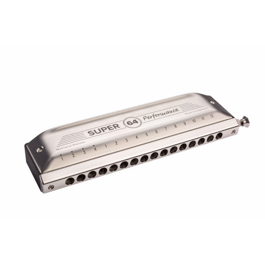 Hohner Super 64 Performance Chromatic Harmonica with VarioSpring System and SilentSlide Technology
