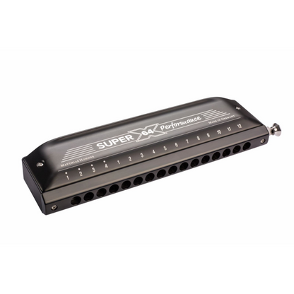 Hohner Super 64X Performance Harmonica with Double Thickness Reed Plates and VarioSpring System