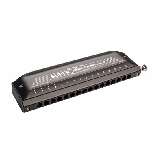 Hohner Super 64X Performance Harmonica with Double Thickness Reed Plates and VarioSpring System