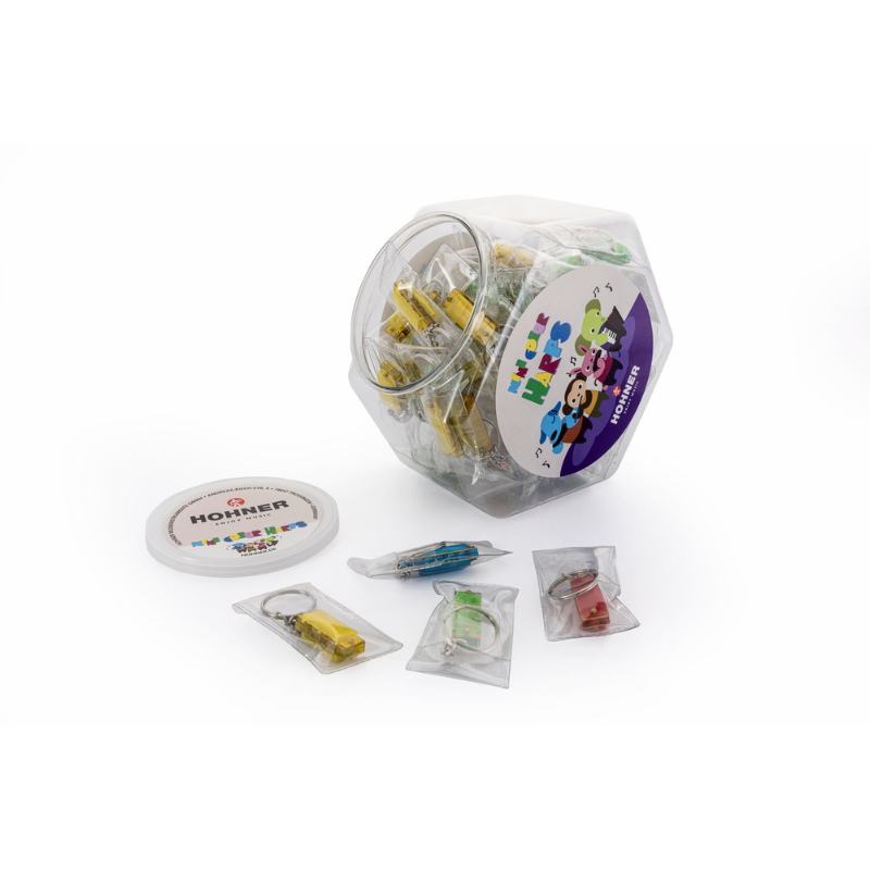 Hohner Color Mini Harmonica in Candy Box - Portable Diatonic Octave Necklace — view 3