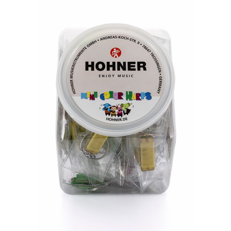 Hohner Color Mini Harmonica in Candy Box - Portable Diatonic Octave Necklace — view 4