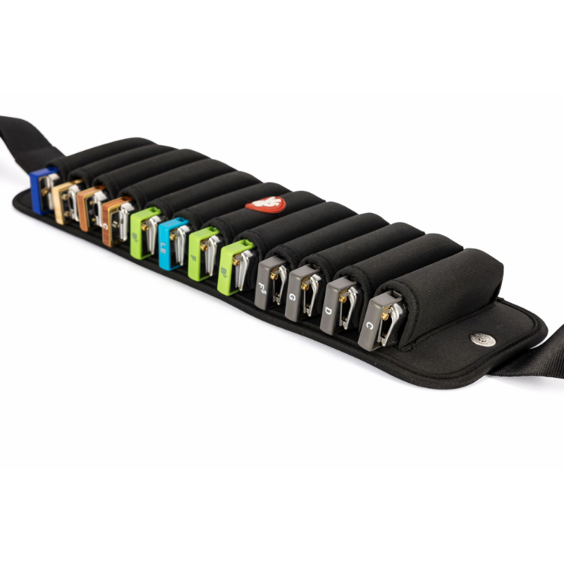 Hohner FlexBelt for Diatonic Harmonicas - Holds 12 Harmonicas, Adjustable and Comfortable — view 4