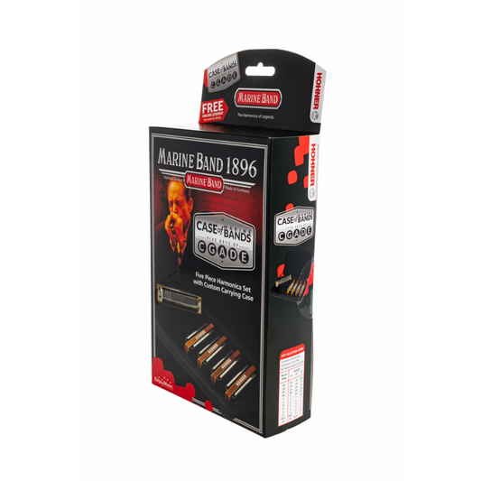 Hohner Marine Band 1896 Harmonica 5-Pack in C, D, E, G, A Major