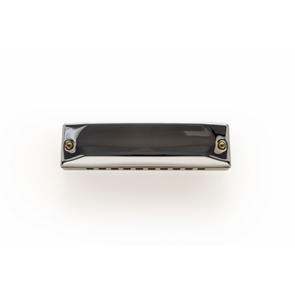 Hohner Meisterklasse EB-Major Harmonica with Chrome Plated Covers and Thick Reed Plates — view 4
