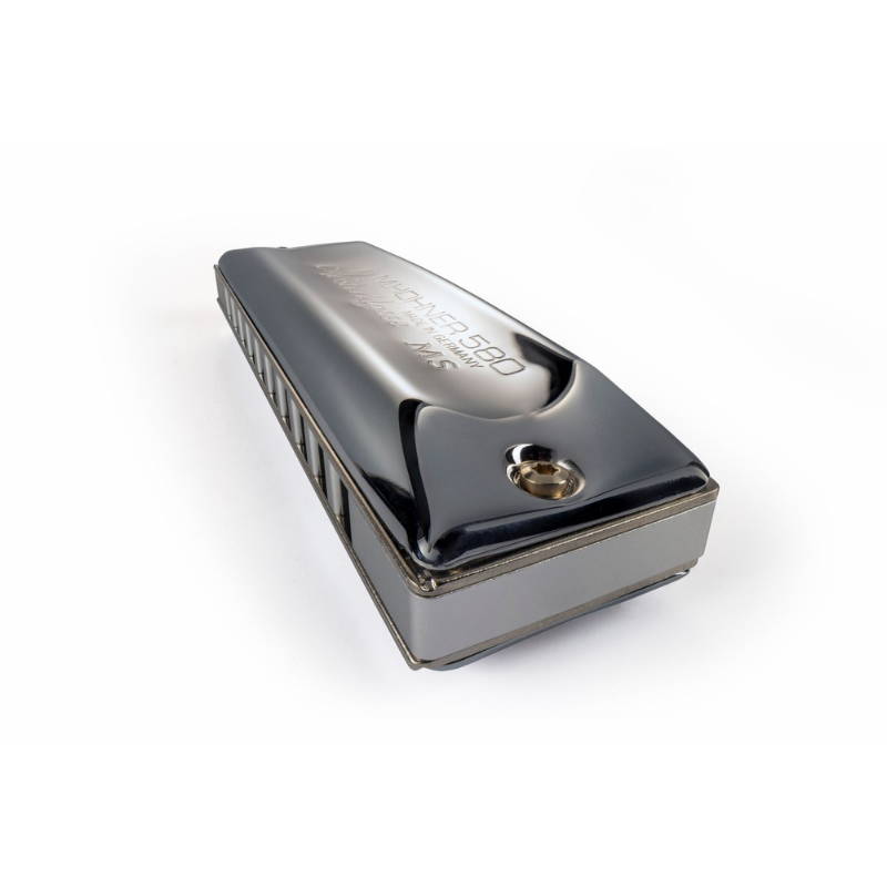 Hohner Meisterklasse F-Major Harmonica with Chrome Plated Covers and Anodized Aluminium Comb — view 2