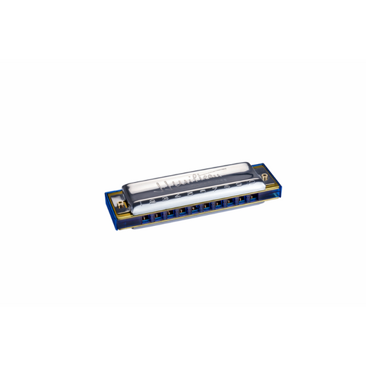 Hohner Jean Jacques Milteau C-Major Harmonica - Trans Blue