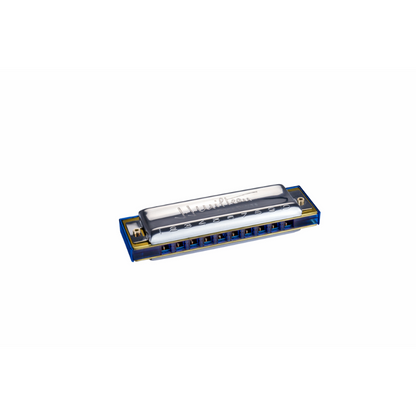 Hohner Jean Jacques Milteau D-Major Harmonica - Translucent Blue