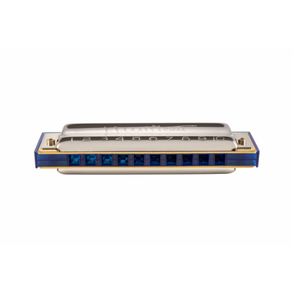 Hohner Jean Jacques Milteau F-Major Harmonica Blue — view 2