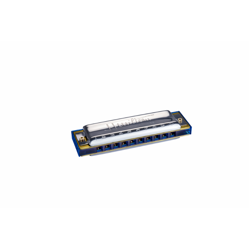Hohner Jean Jacques Milteau Bb-Major Trans Blue Harmonica