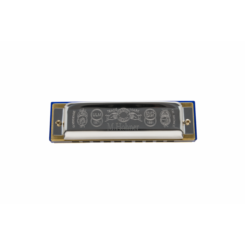 Hohner Jean Jacques Milteau Bb-Major Trans Blue Harmonica — view 4