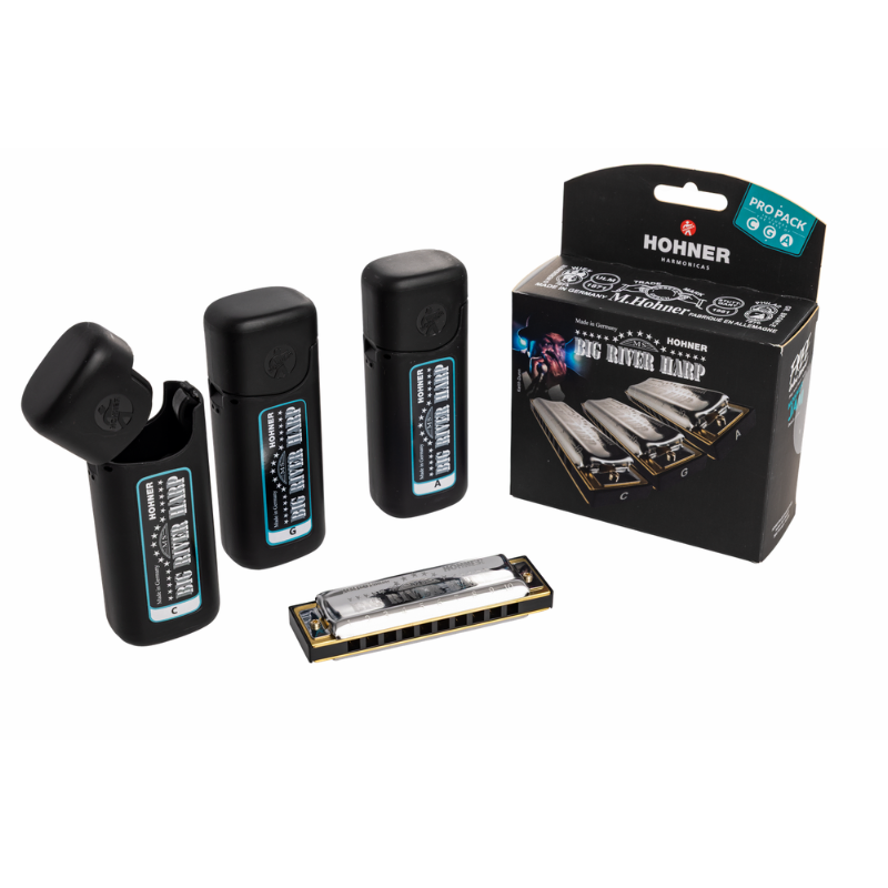 Hohner Big River Harp Pro Pack in C, G, A Major — view 2