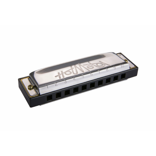 Hohner Hot Metal E-Major Harmonica - The Metal Harp