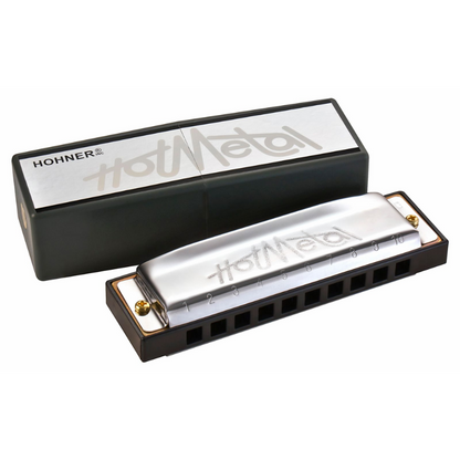 Hohner Hot Metal F-Major Harmonica — view 3