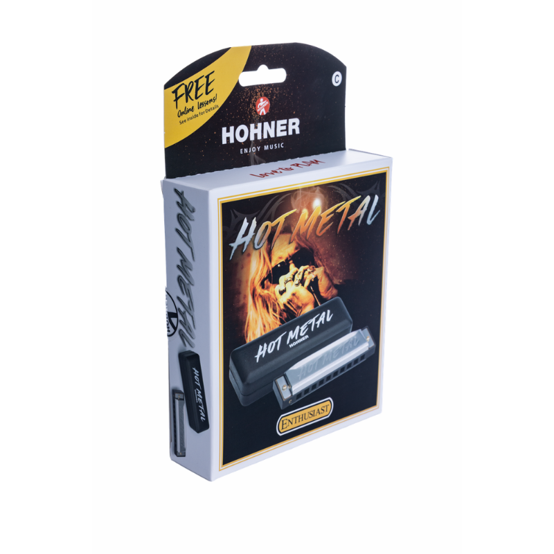 Hohner Hot Metal BB-Major Harmonica - The Metal Harp — view 4