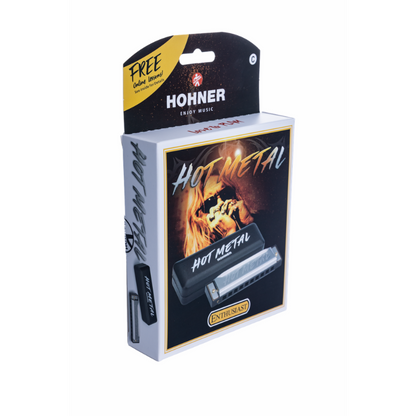 Hohner Hot Metal BB-Major Harmonica - The Metal Harp — view 4