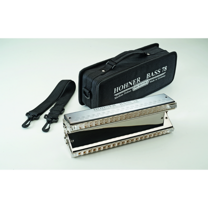 Hohner Bass 78 Harmonica - E2 to C5 Range, Professional Low Register, Two-Part Construction, Rich Sound, Optimized Volume and Maintenance — view 2