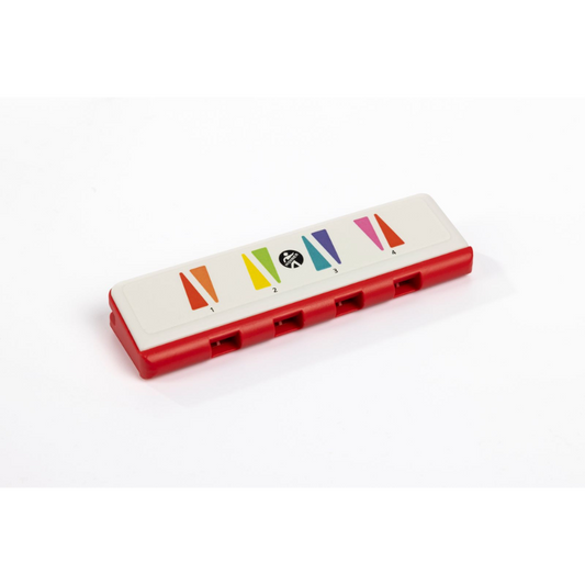 Hohner Speedy Rainbow Pop Harmonica - Diatonic Beginner Instrument with 8 Color Coded Notes in C Major Scale