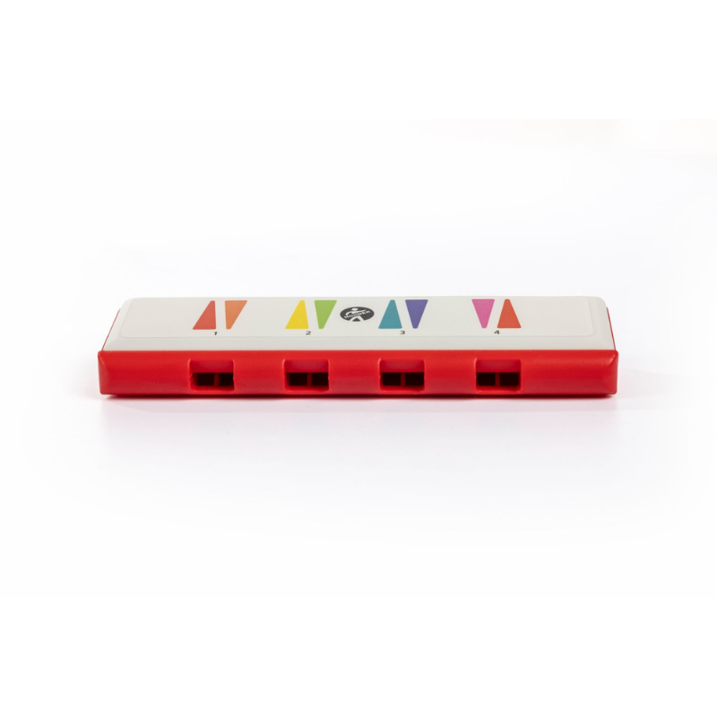Hohner Speedy Rainbow Pop Harmonica - Diatonic Beginner Instrument with 8 Color Coded Notes in C Major Scale — view 3