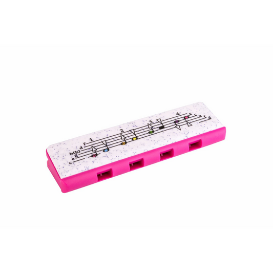 Hohner Speedy Cherry/Pink Diatonic Beginner Harmonica for Kids and Adults
