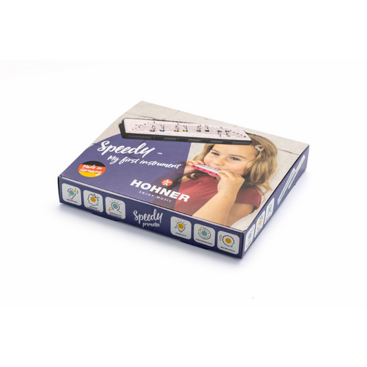 Hohner Speedy Display C-Major 6 Pieces Harmonicas in Assorted Colors