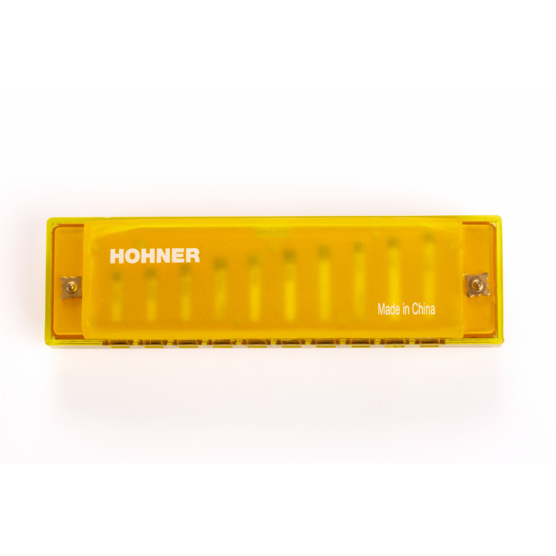 Hohner Translucent Diatonic Harmonica C Yellow — view 2
