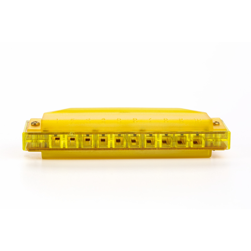 Hohner Translucent Diatonic Harmonica C Yellow — view 3